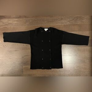 Black Button-Up Cardigan